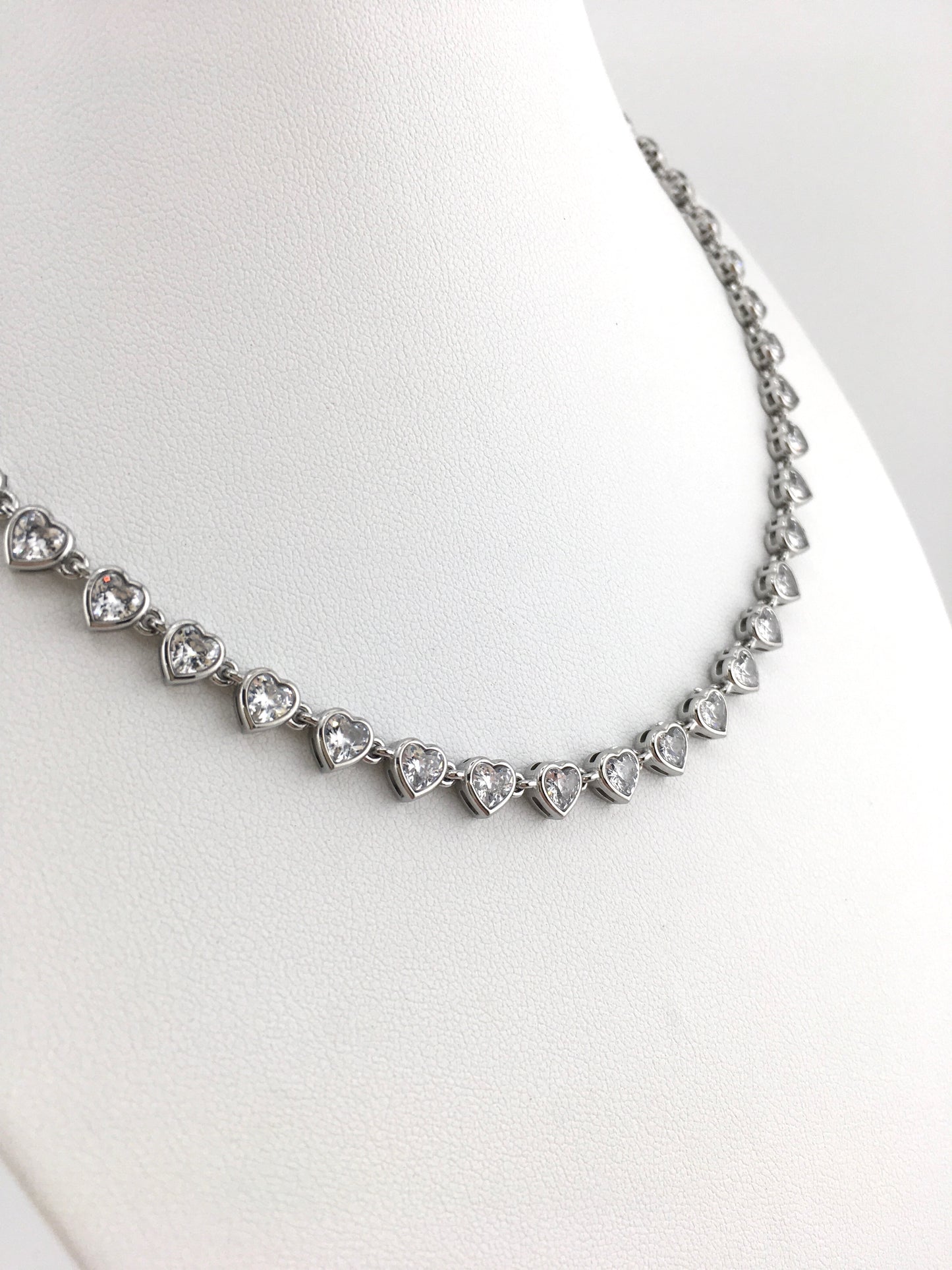 Collana Aurore Stellata Cuori Silver