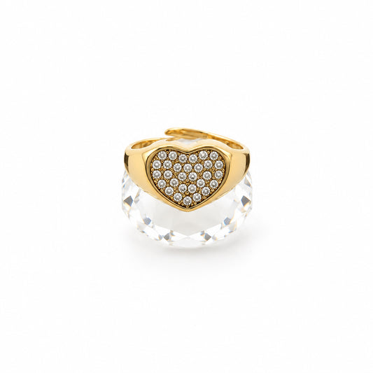 Anello Amore Pavé