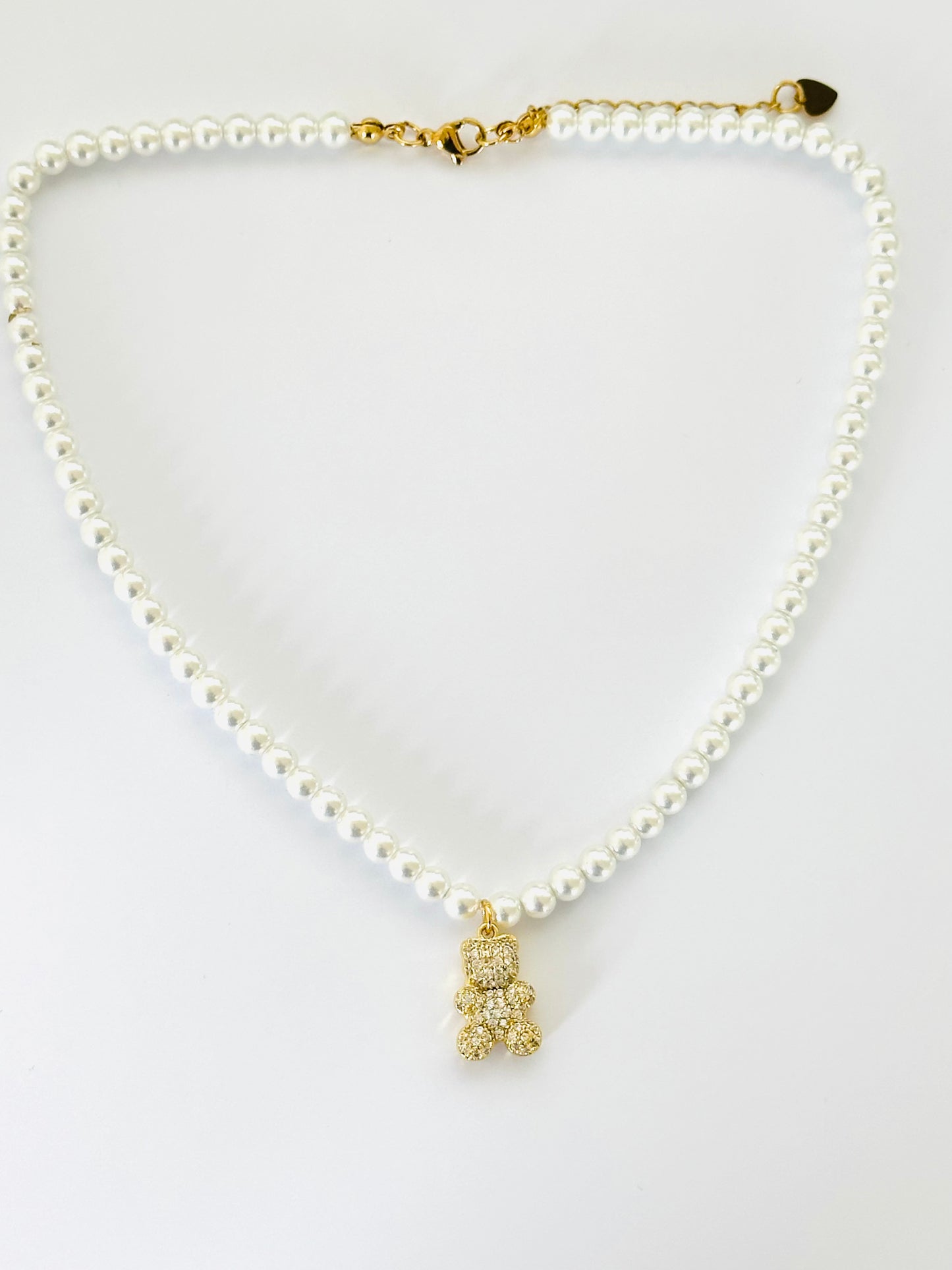 Collana Perle e Teddy