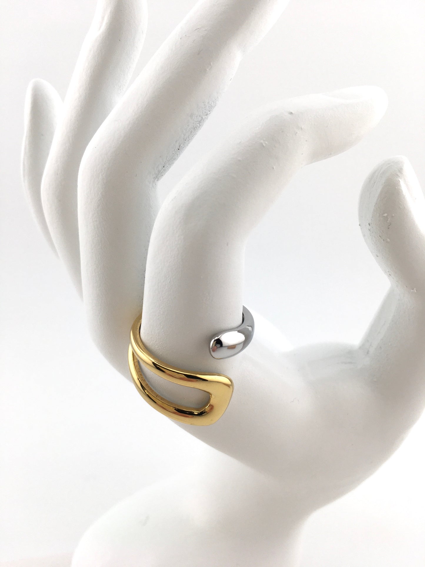 Anello Abbraccio Bicolor