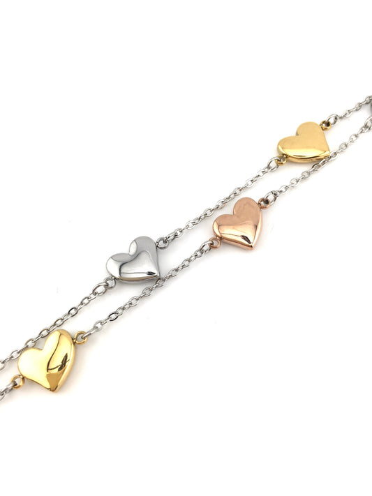 Bracciale Trio di Cuore