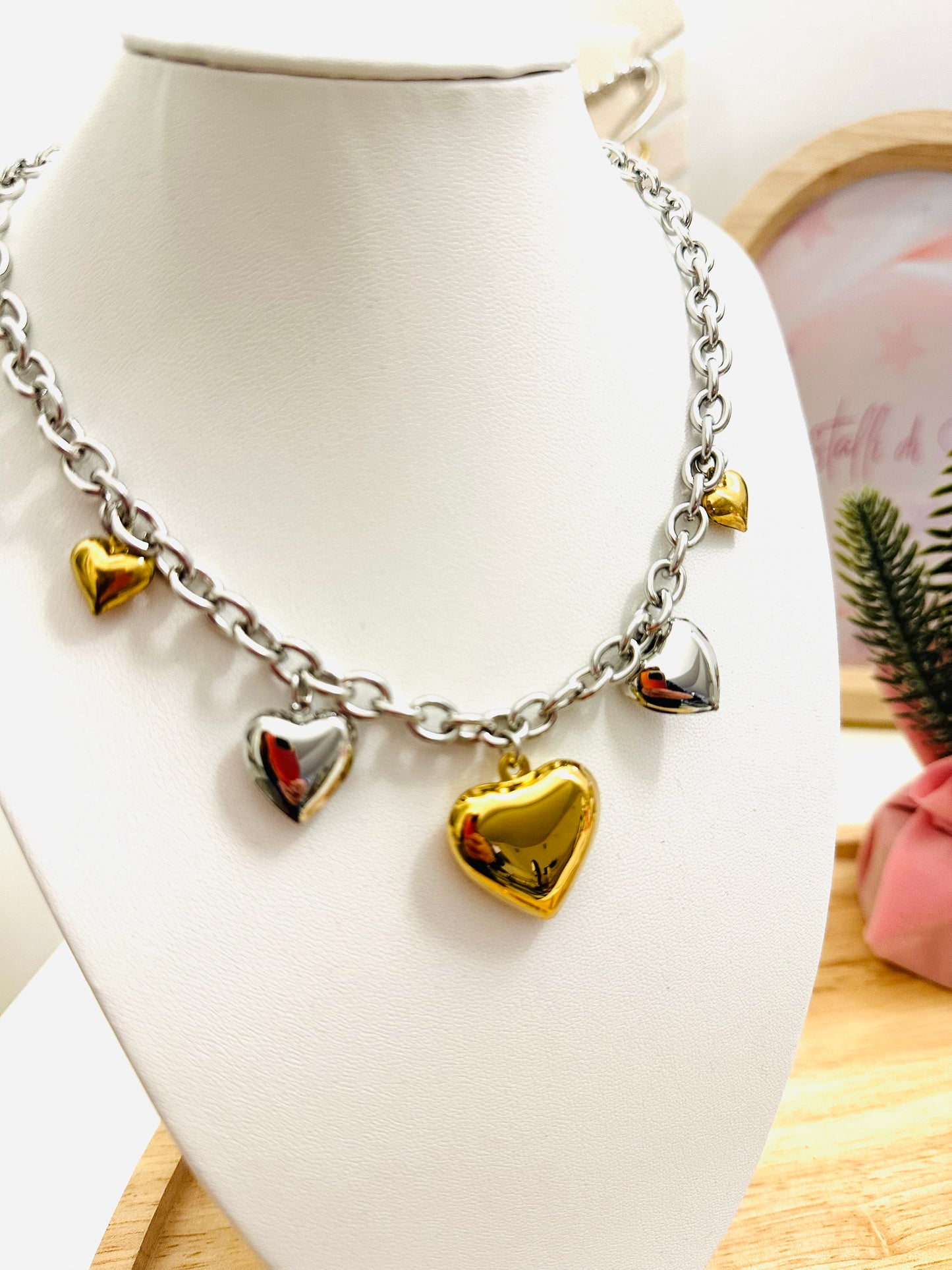 Collana Sonaglio Cuori