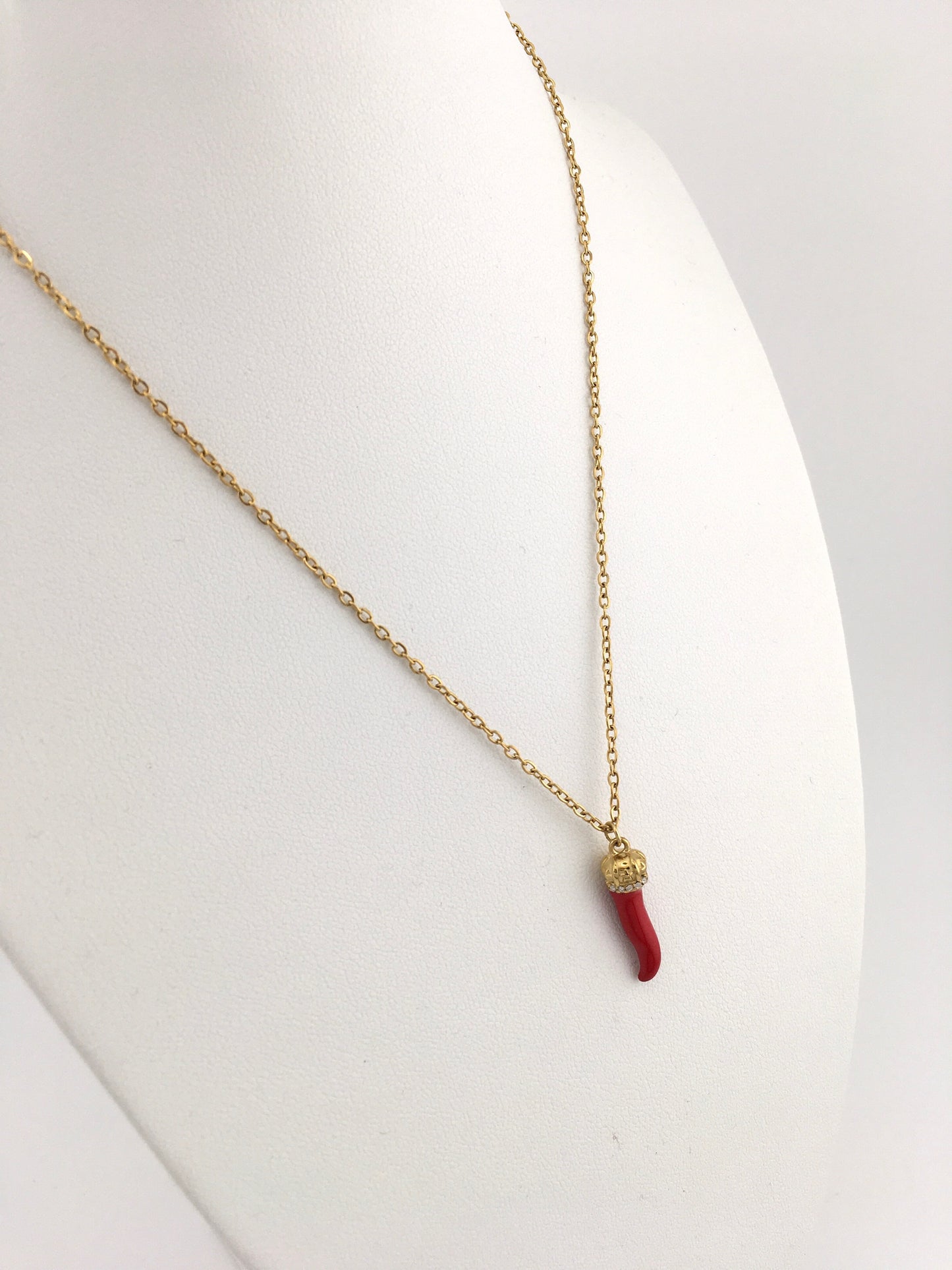 Collana Cornetto Rosso