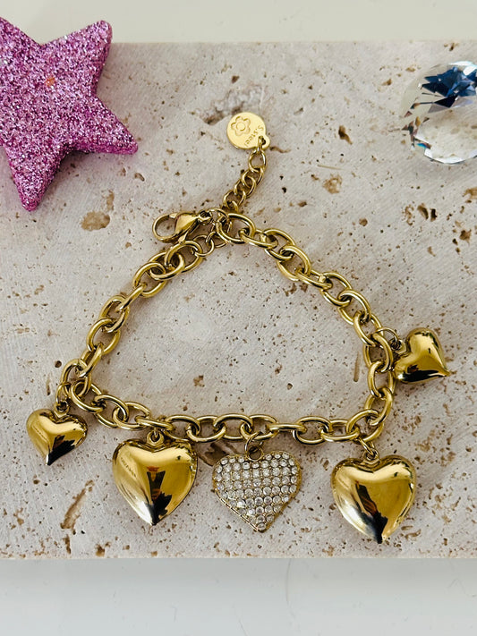 Bracciale mille cuoricini