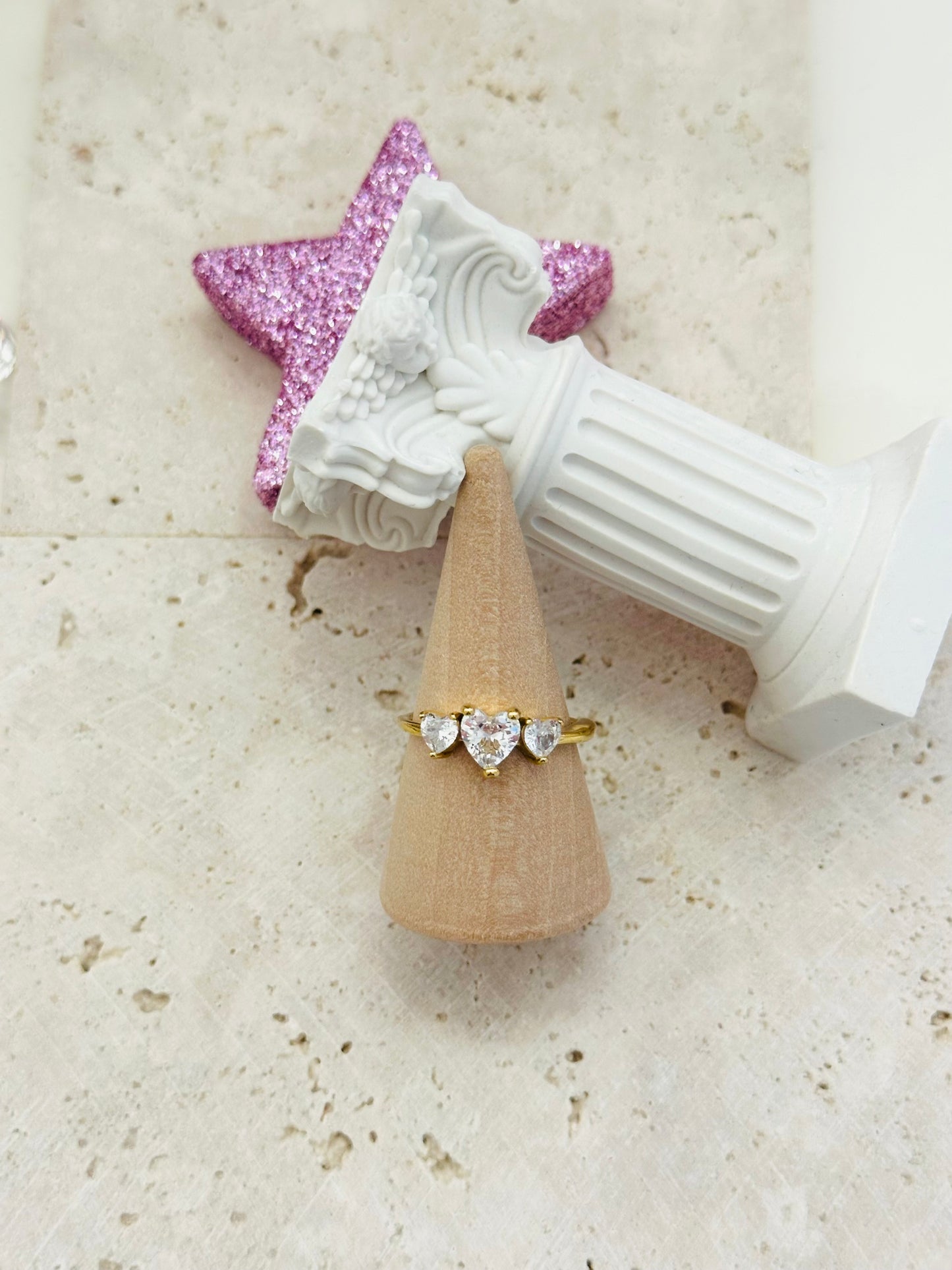 Anello Tris di Cuori