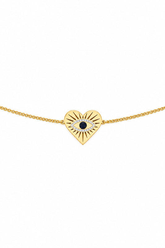 Bracciale Cuore con Occhio