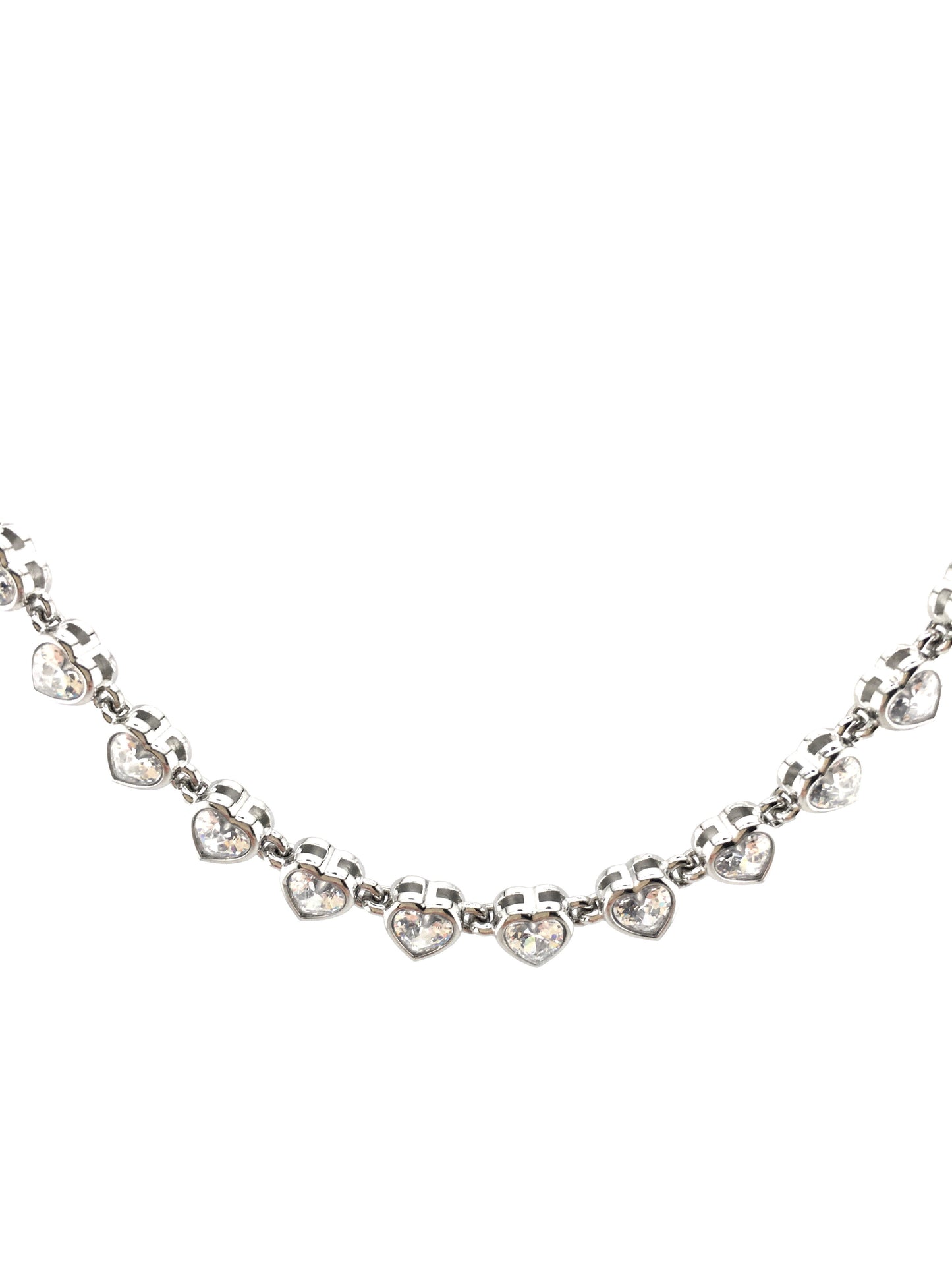 Collana Aurore Stellata Cuori Silver