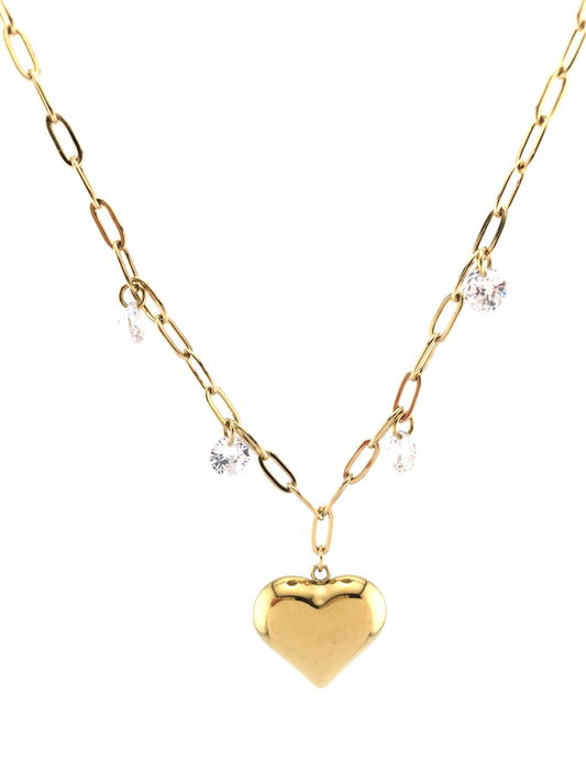 Collana Cuore Celestiale Gold