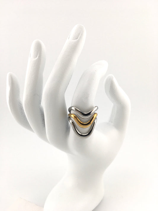 Anello Dafne Bicolor