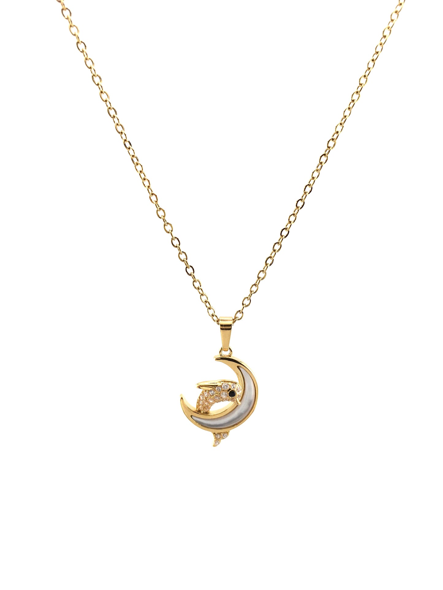 Collana Delfino Lunare
