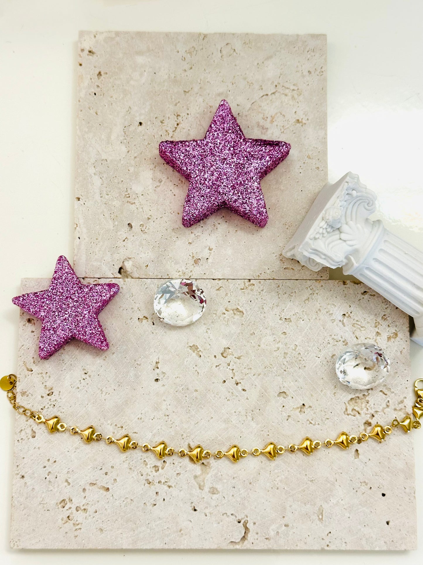 Bracciale Cuori di Stelle Gold
