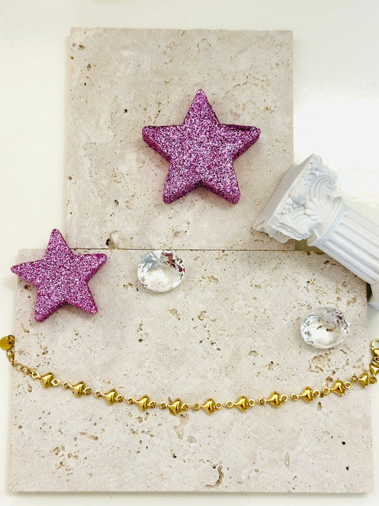 Bracciale Cuori di Stelle Gold