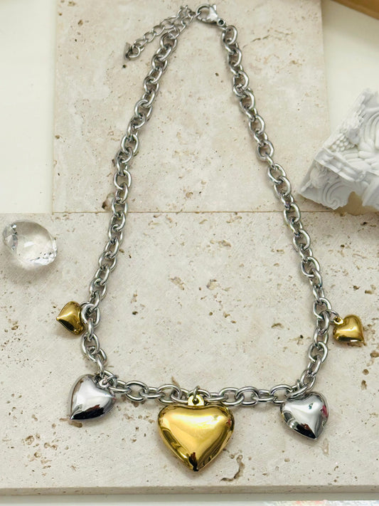 Collana Sonaglio Cuori