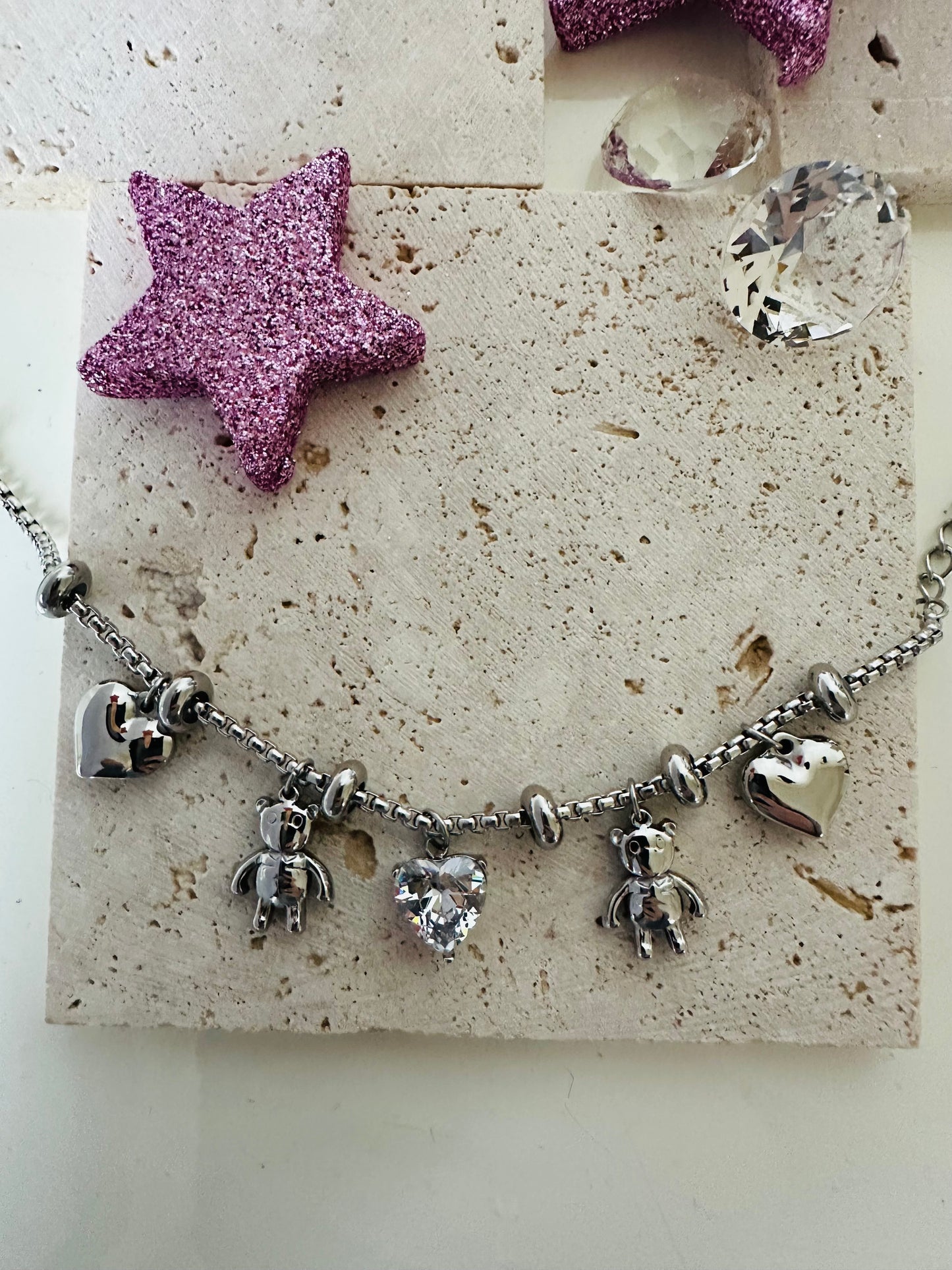 Bracciale cuoricino di Teddy