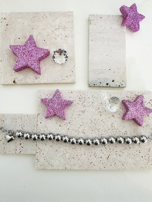 Bracciale sonaglio con Cuore Silver