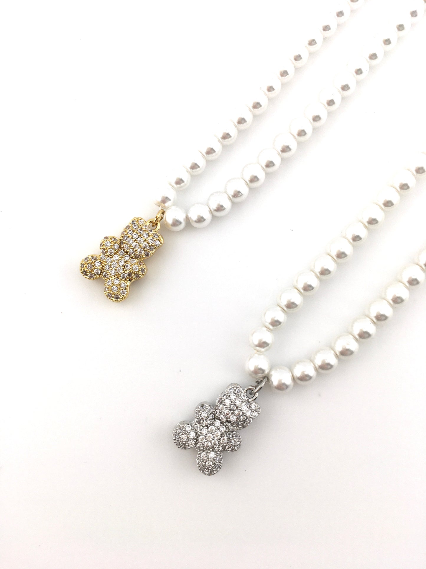 Collana Perle e Teddy