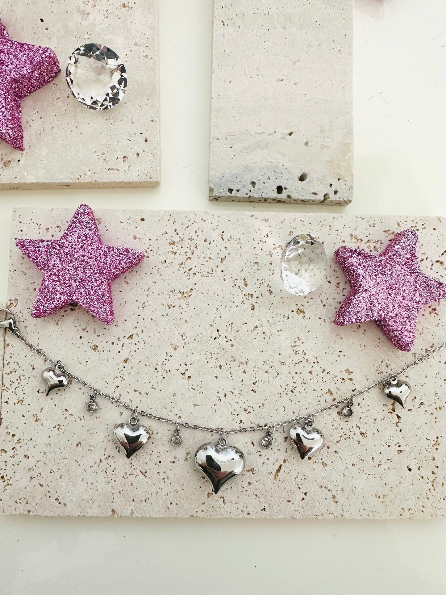 Bracciale Sonaglio Cuori e Brillantini