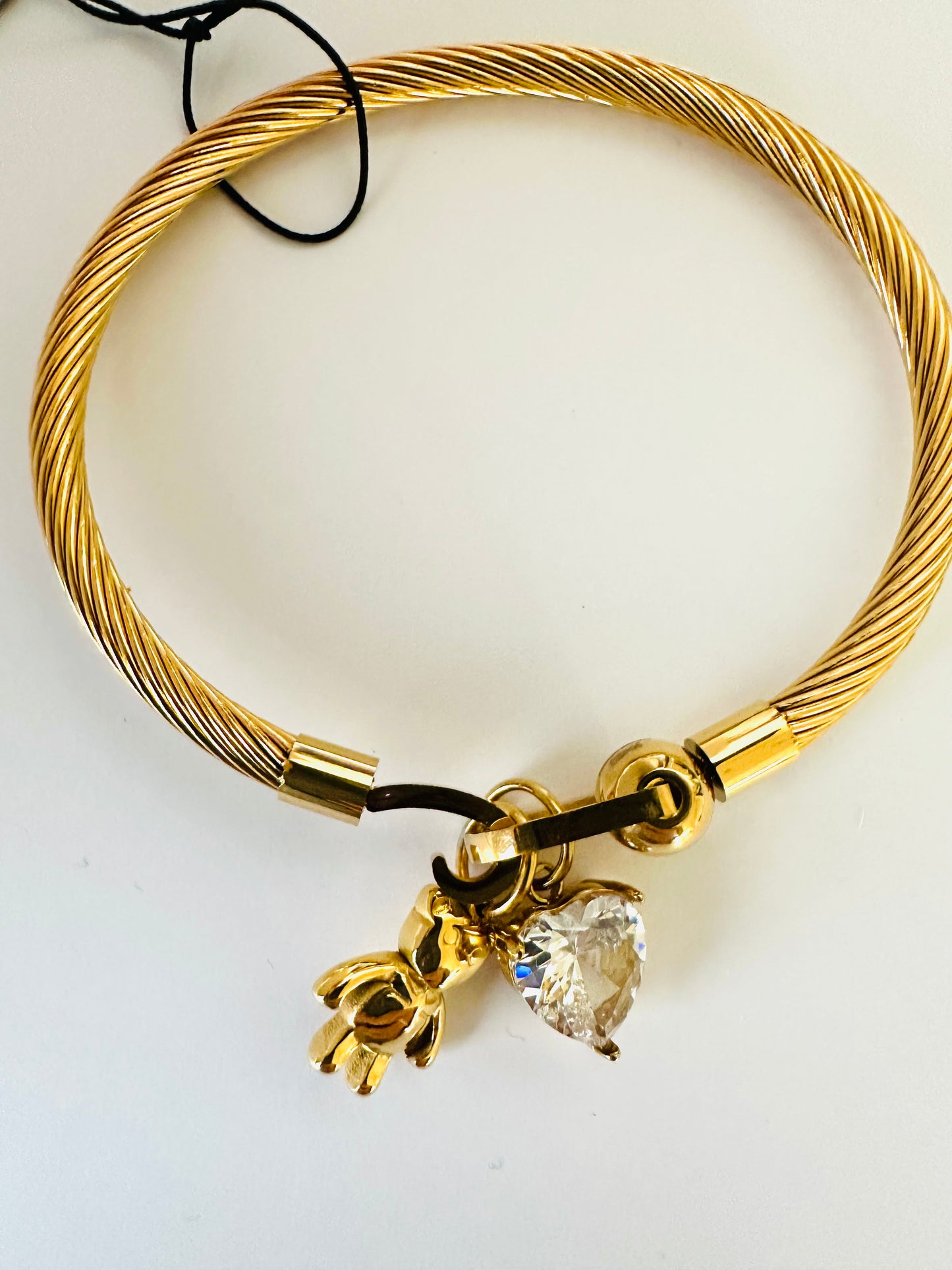 Bracciale rigido Teddyno cuoricino