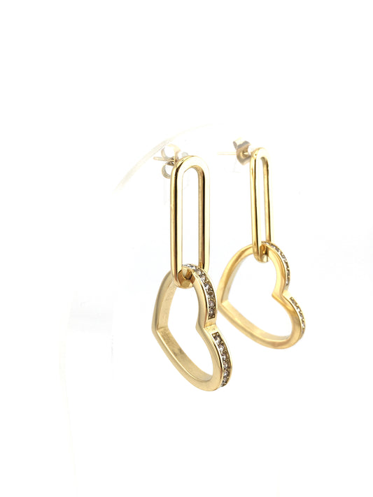 Orecchini Goccia di Cuore