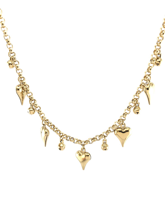 Collana con Cuori Sonaglio