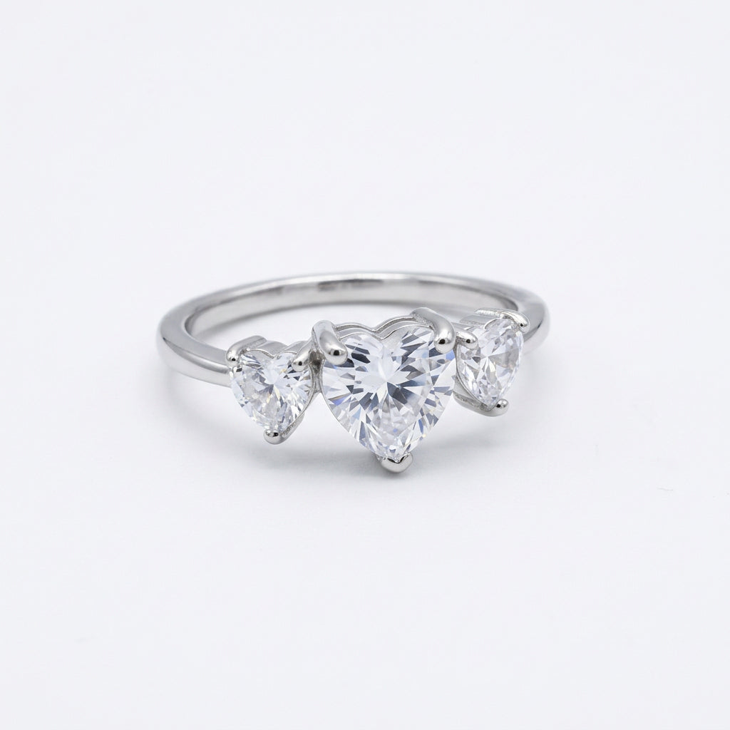 Anello Tris di Cuori