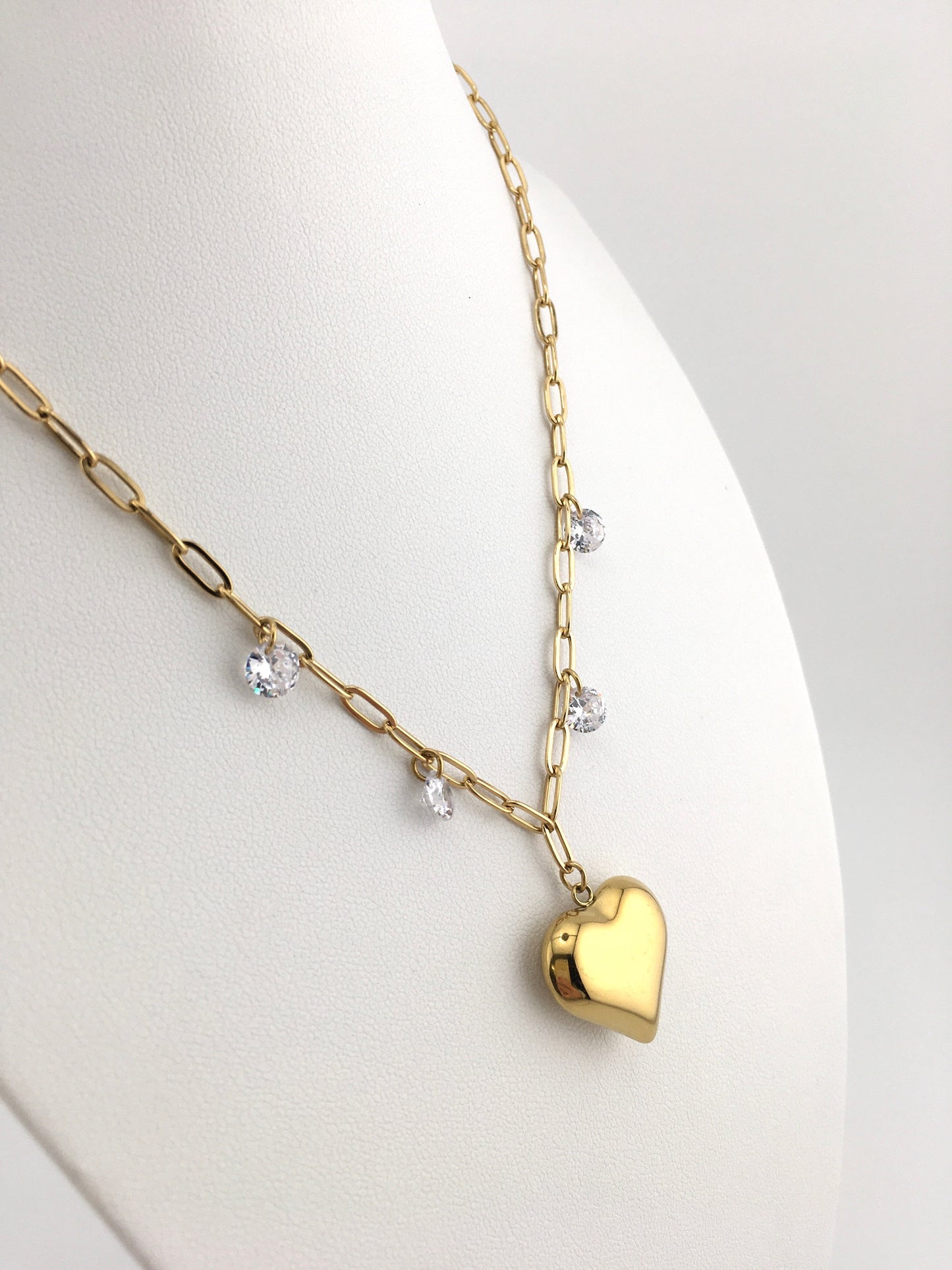 Collana Cuore Celestiale Gold