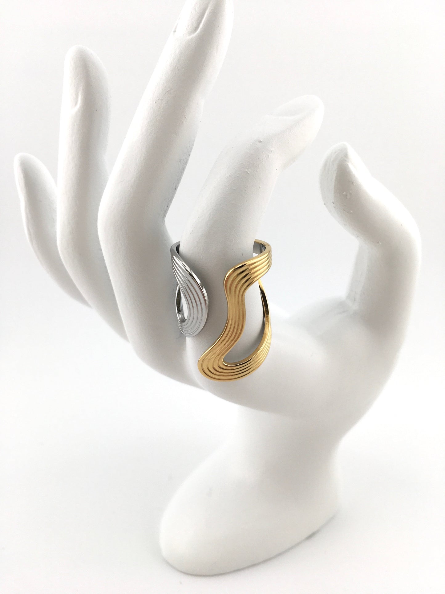 Anello Onde Bicolor