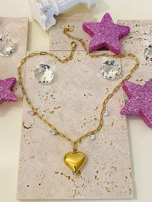Collana Cuore Celestiale Gold