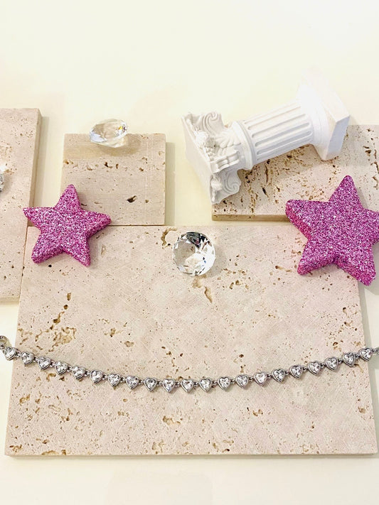 Bracciale Aurora Stellata Cuori Silver