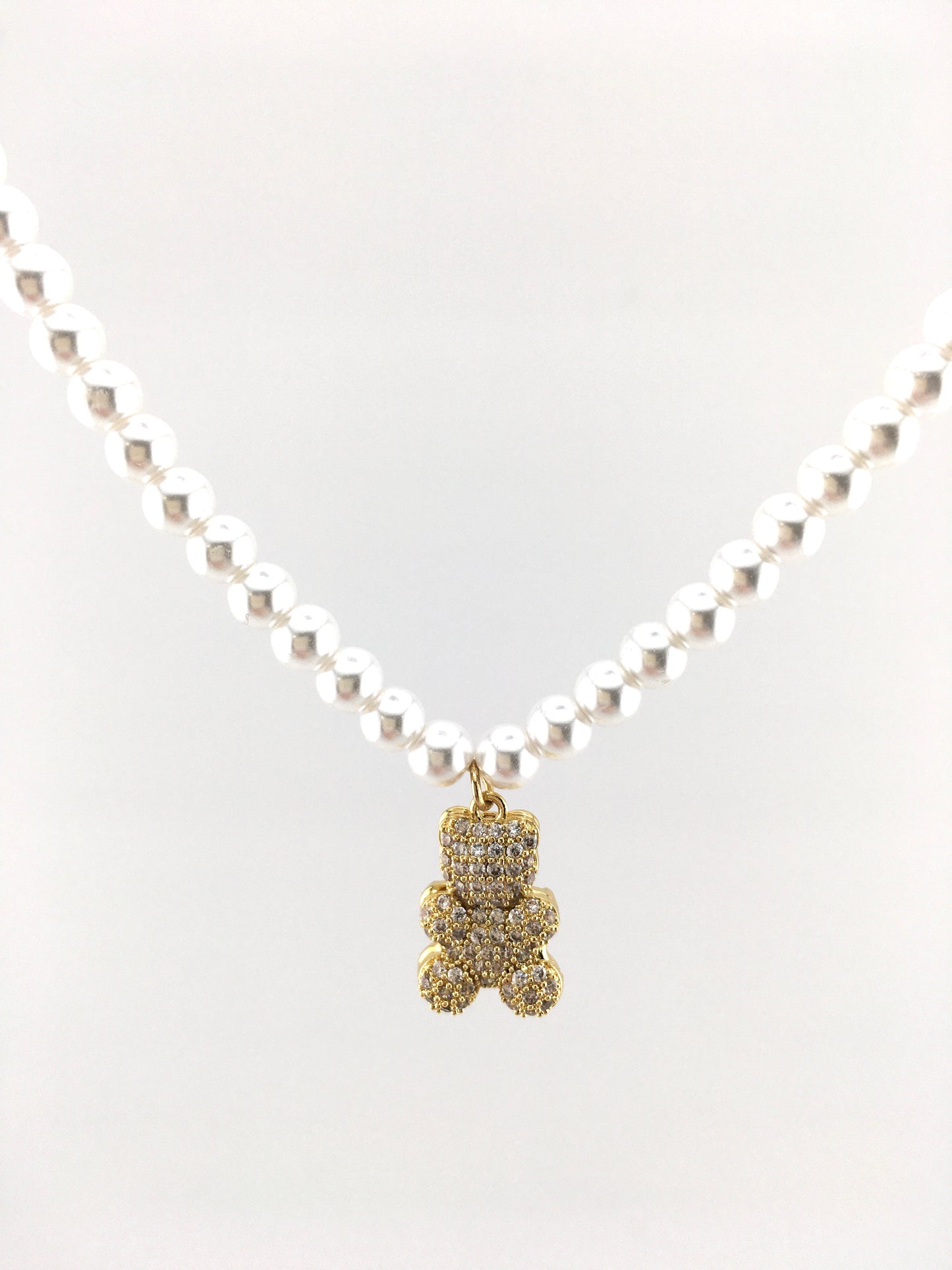 Collana Perle e Teddy