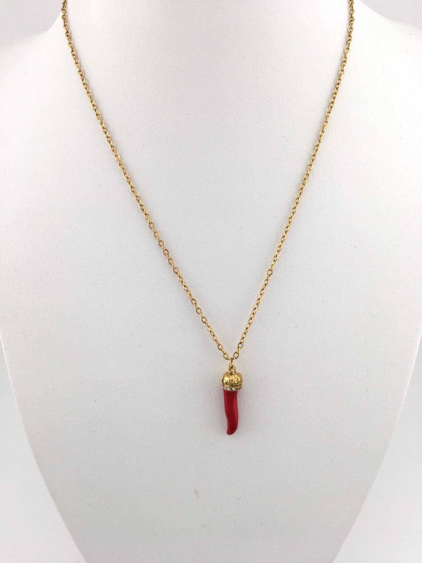Collana Cornetto Rosso