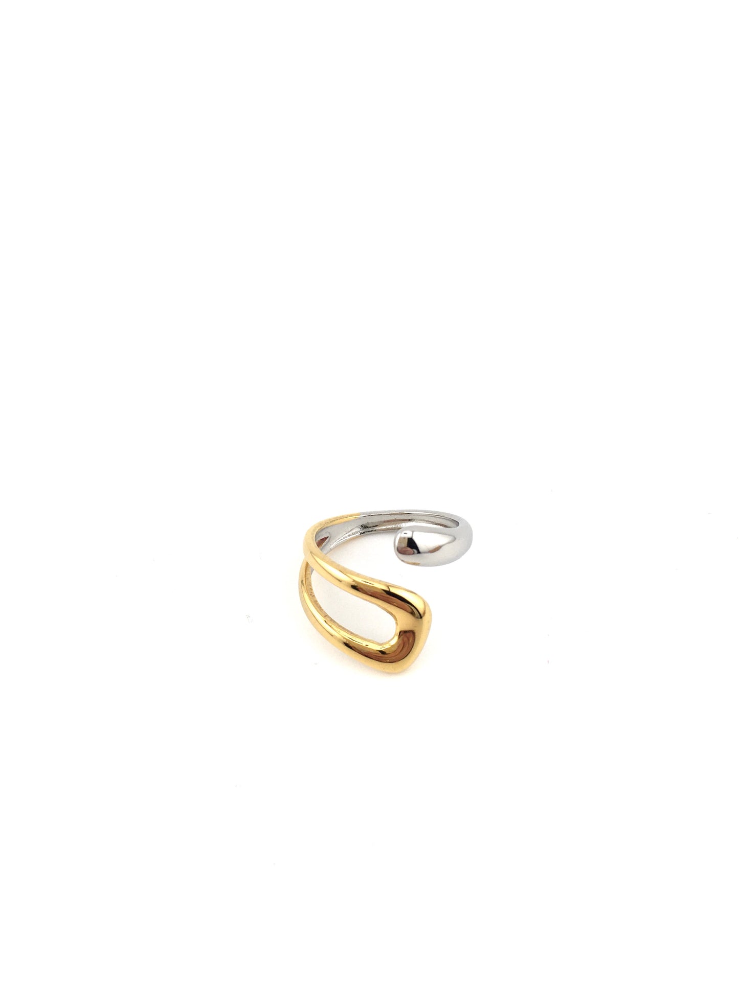 Anello Abbraccio Bicolor