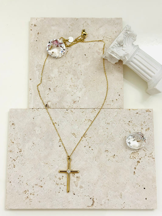Collana croce Lumina Gold