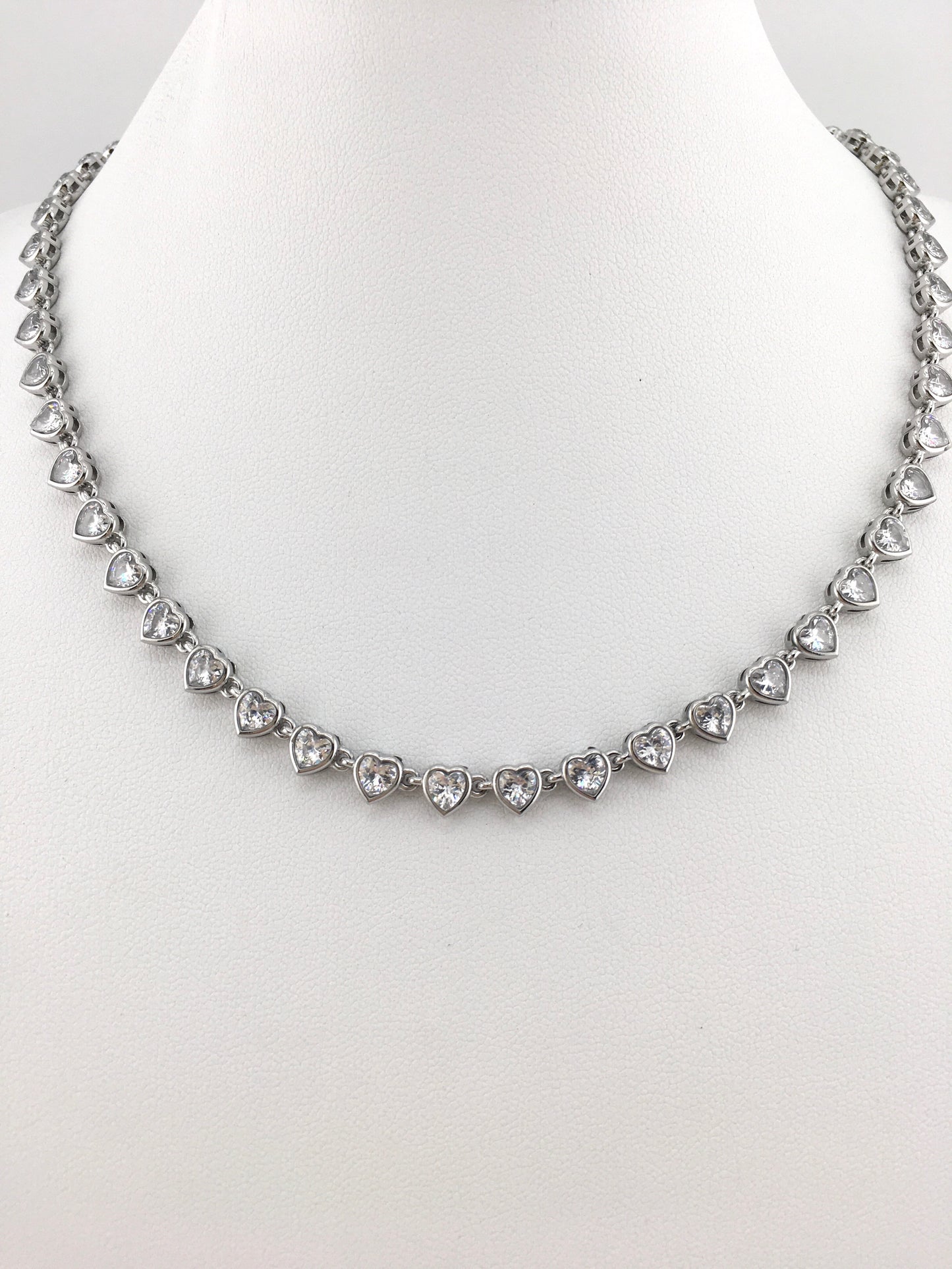 Collana Aurore Stellata Cuori Silver