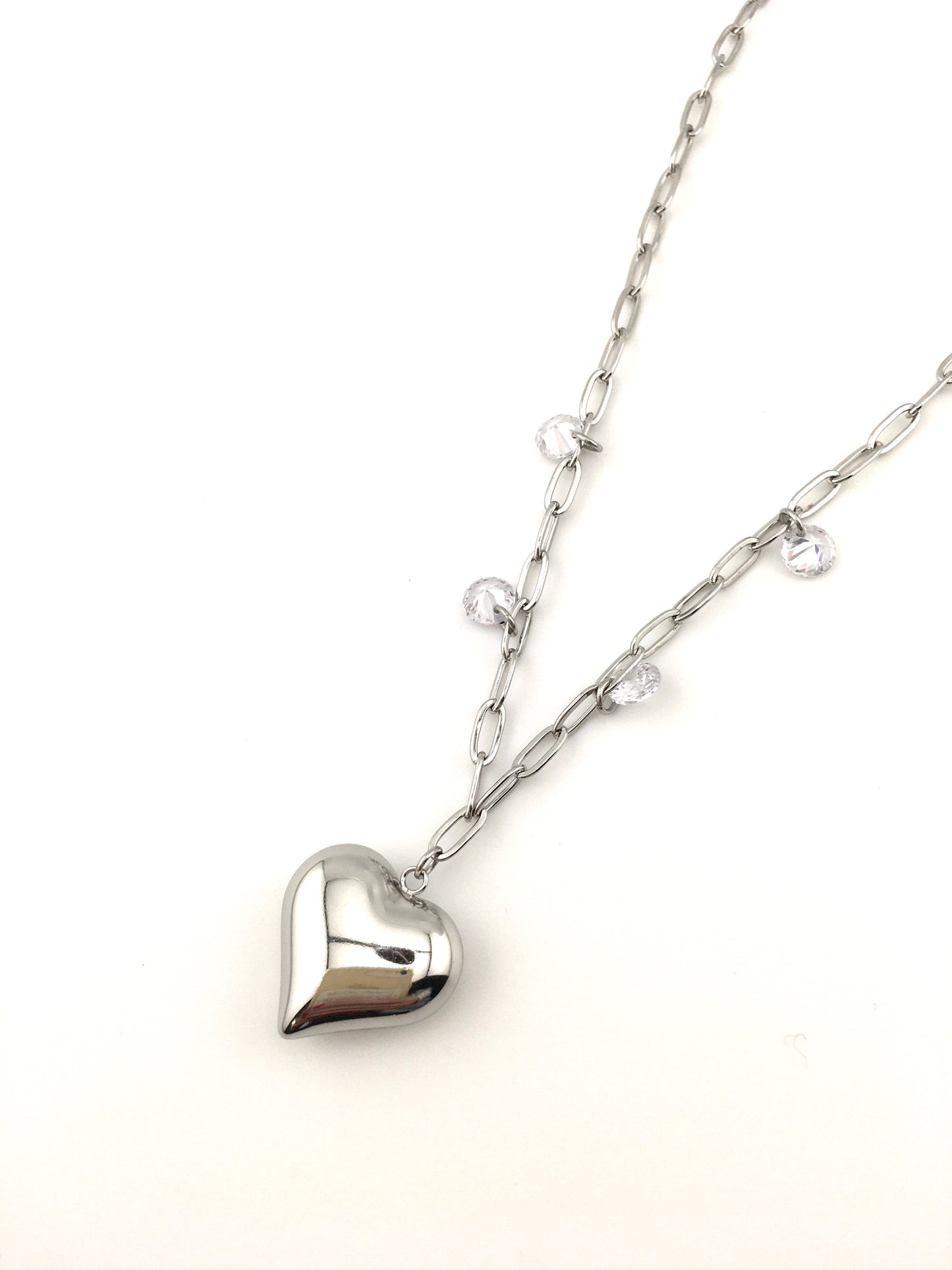 Collana Cuore Celestiale Silver