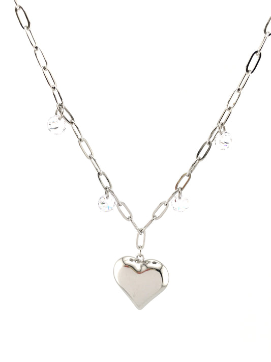 Collana Cuore Celestiale Silver