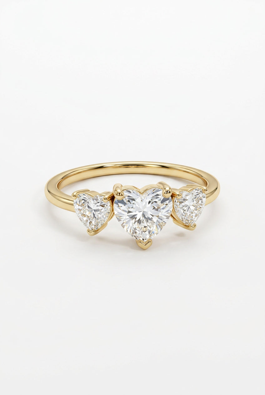 Anello Tris di Cuori